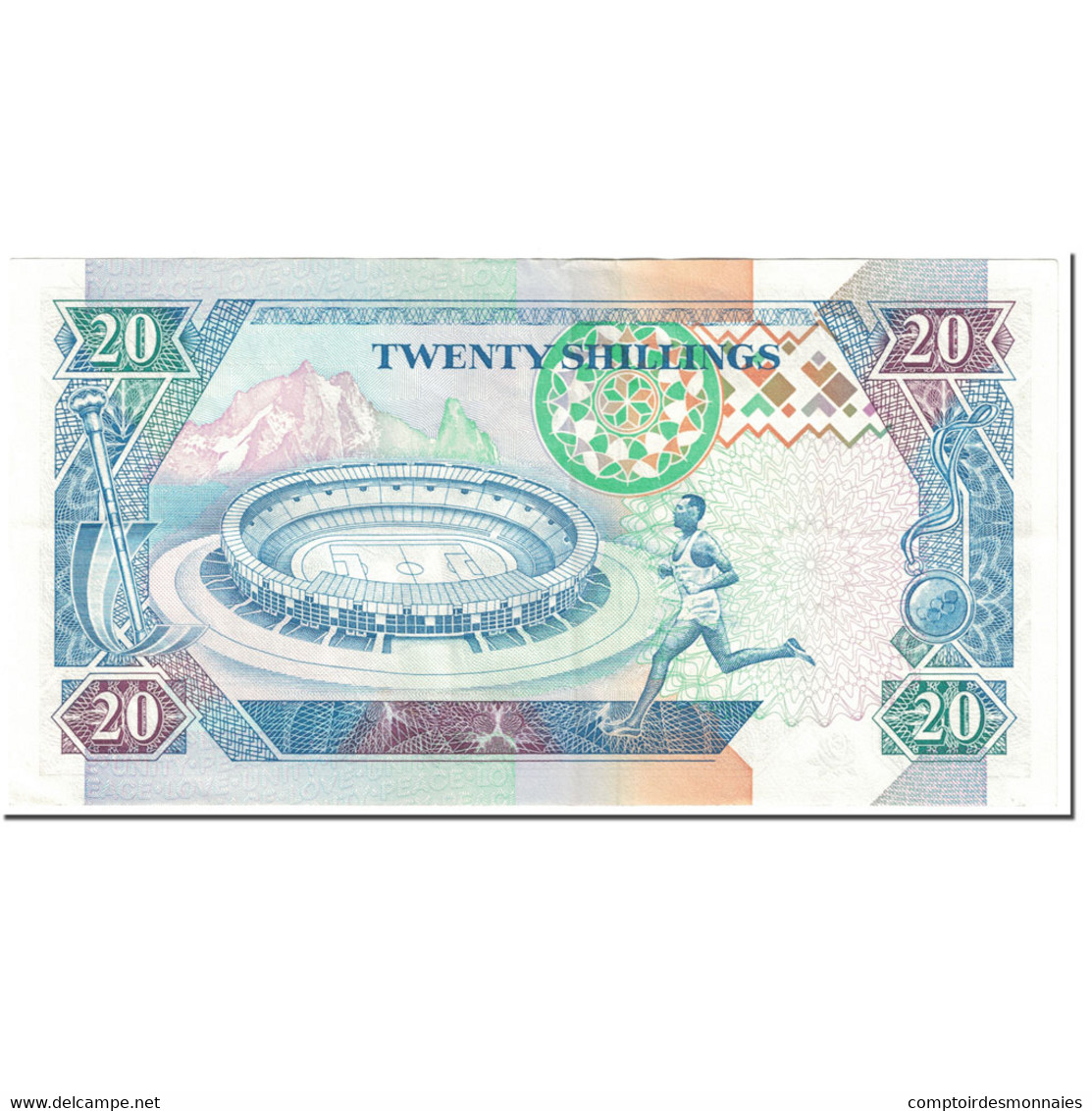 Billet, Kenya, 20 Shillings, 1993, 1993-09-14, KM:31a, SUP - Kenya