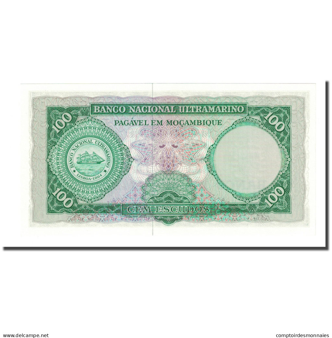 Billet, Mozambique, 100 Escudos, 1961-03-27, KM:117a, NEUF - Mozambique