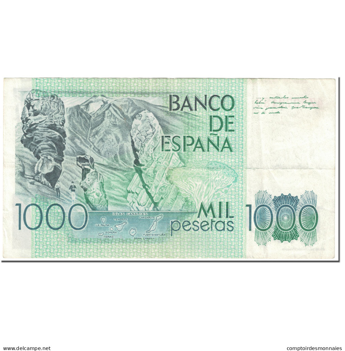 Billet, Espagne, 1000 Pesetas, 1979, 1979-10-23, KM:158, TTB - [ 4] 1975-…: Juan Carlos I.