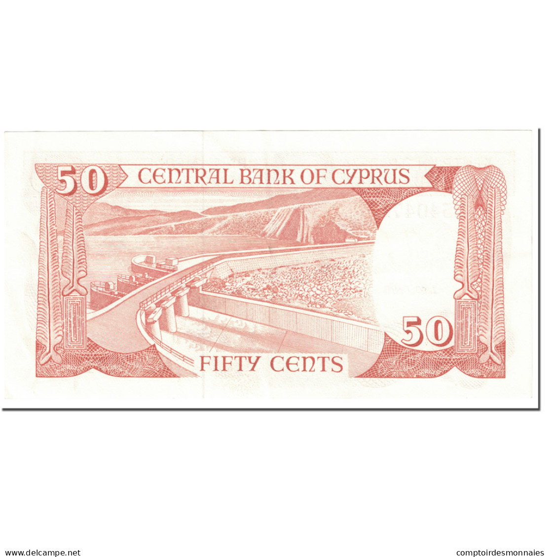 Billet, Chypre, 50 Cents, 1988, 1988-10-01, KM:52, SPL+ - Chypre