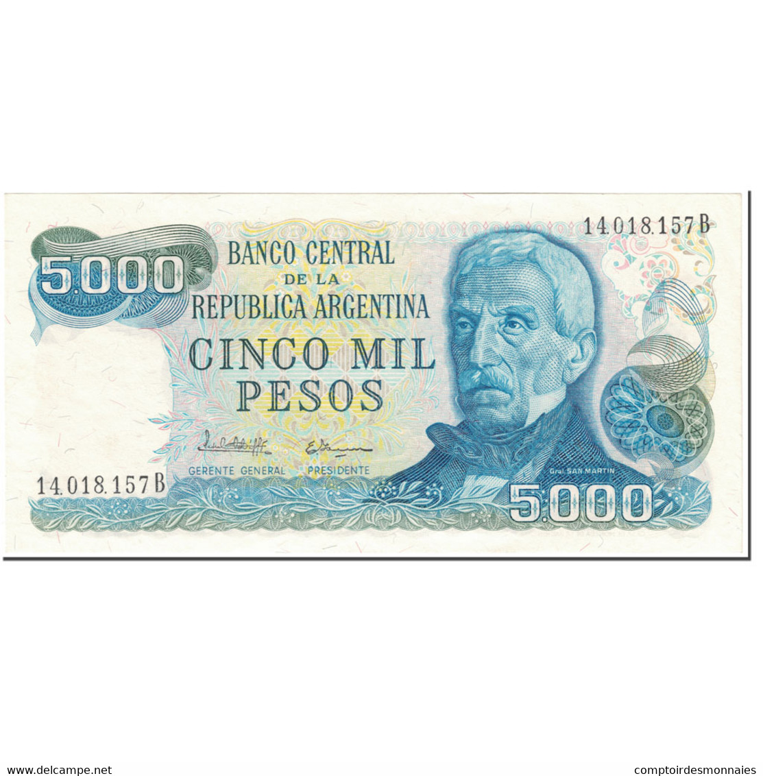 Billet, Argentine, 5000 Pesos, 1981, Undated (1981), KM:305b, NEUF - Argentine