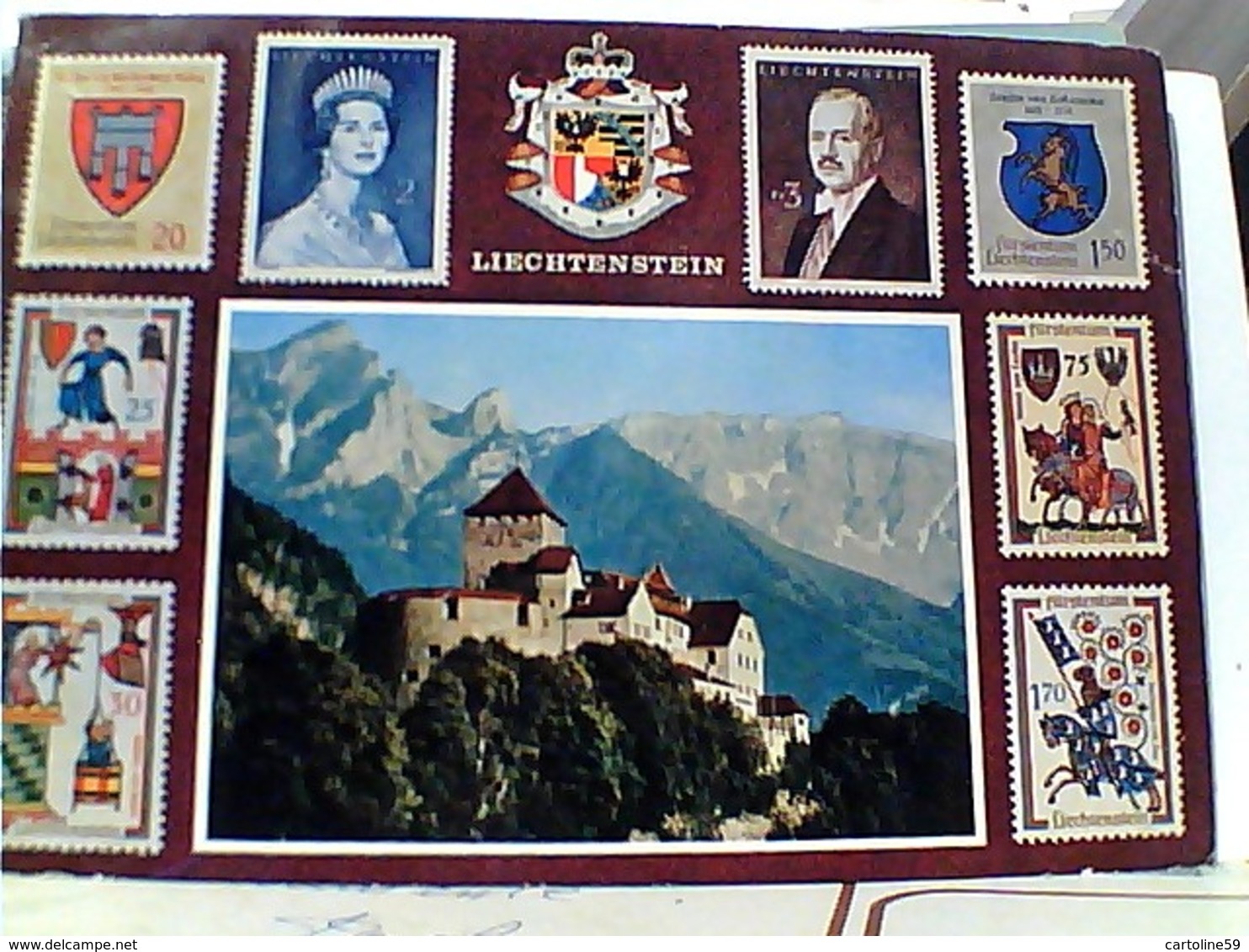 LIECHTENSTEIN VADUZ SCHLOSS CASTELLO  CASTLE STAMP TIMBRE SELO 30 BALZERS ST NIKOLAUS  GX5741 - Liechtenstein