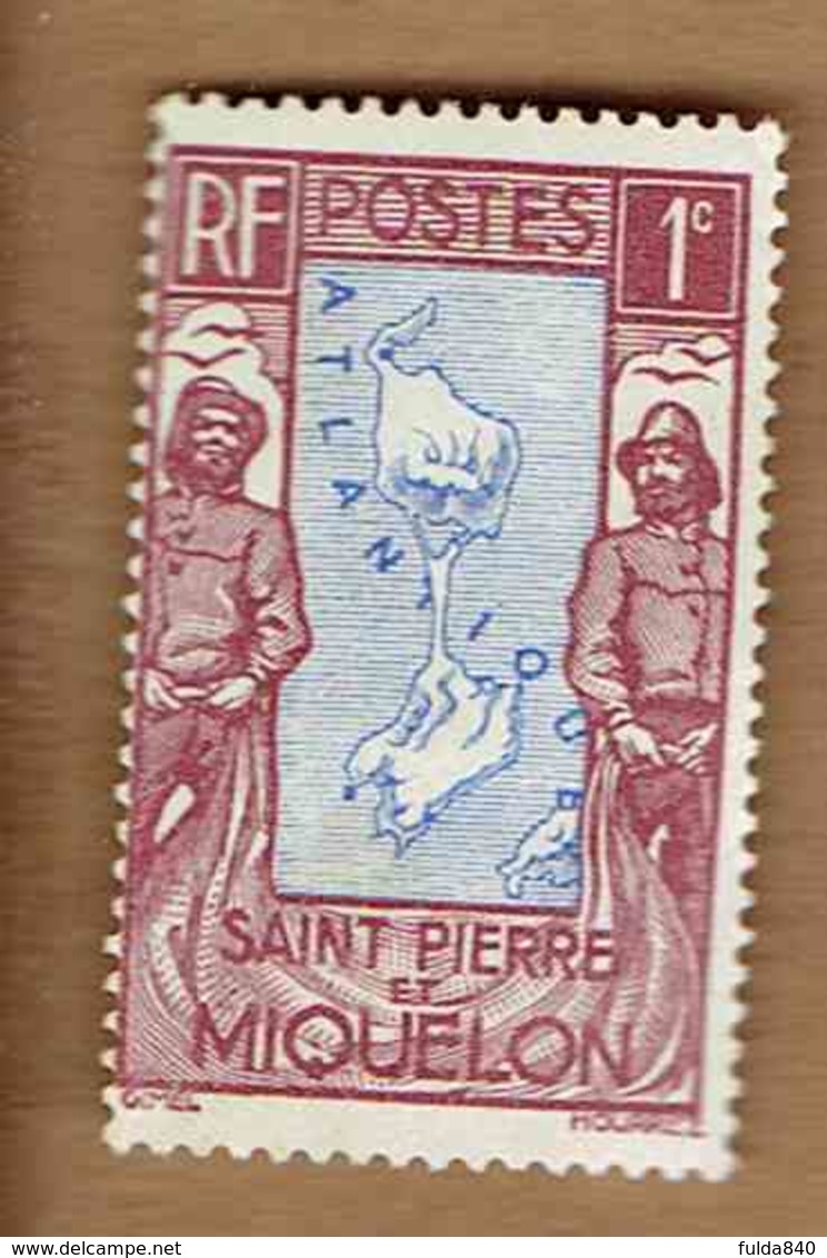 Saint-Pierre Et Miquelon. (Y&T) 1932/33 - N°136   * CARTE *   1c - Neuf - Neufs