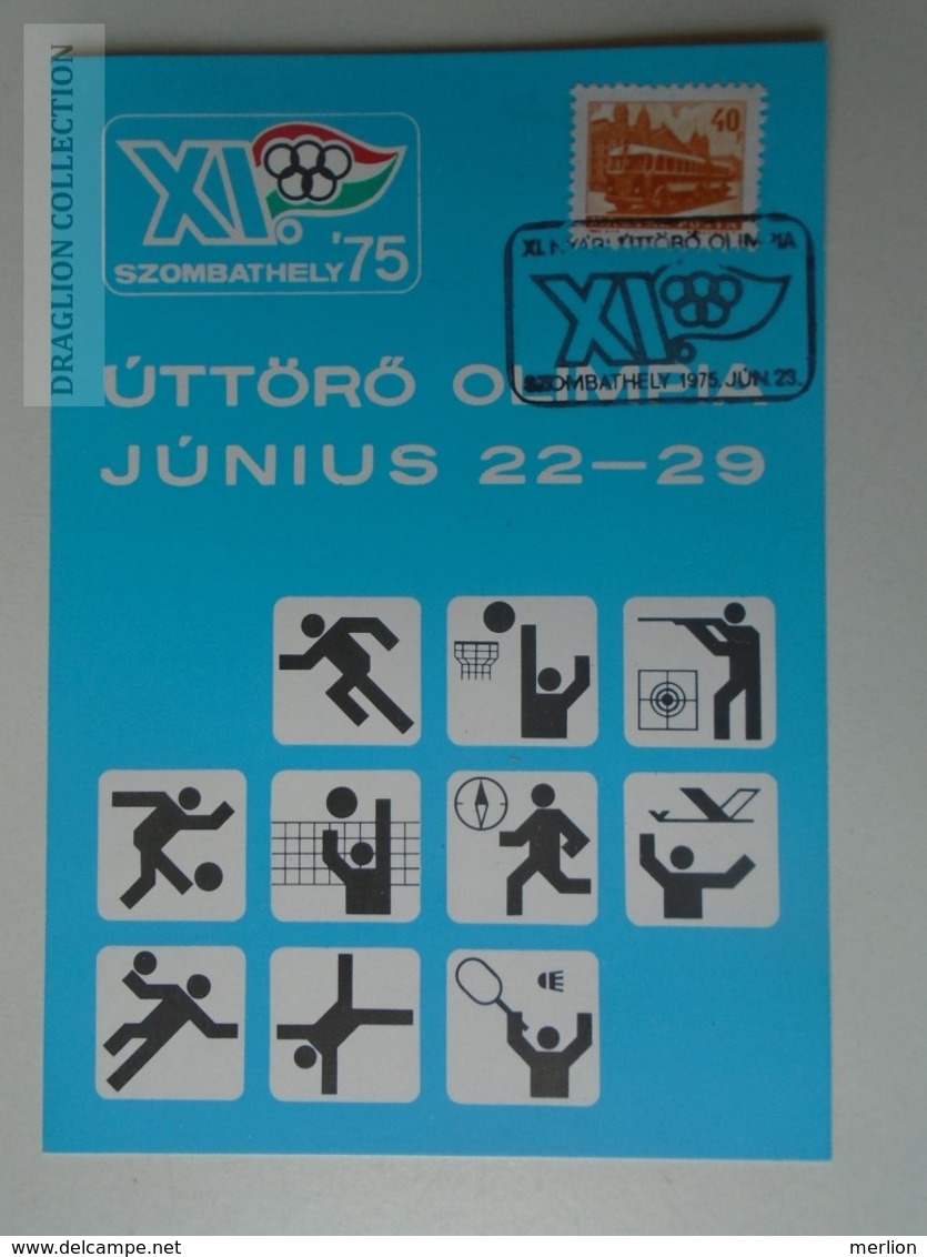 D161784  Commemorative - Hungary - Úttörő Olimpia - Pioneer Olympia  1975 Szombathely - Commemorative Sheets