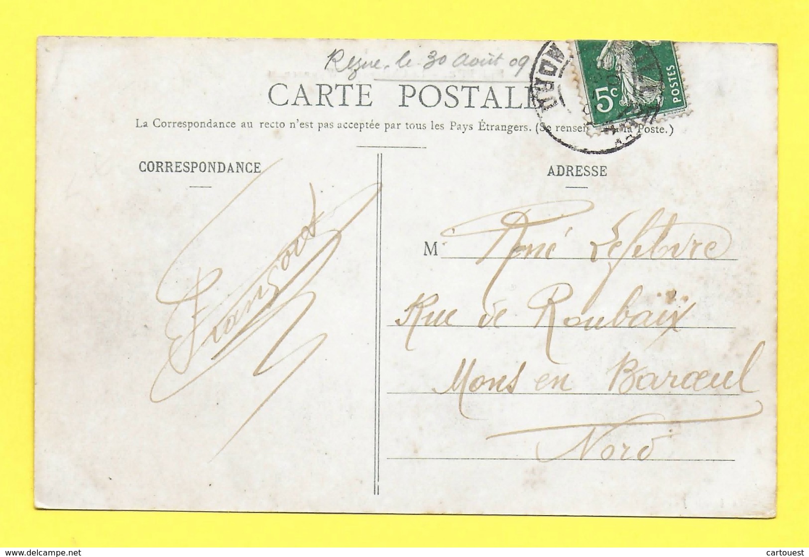 CPA NORD 59 FLETRE Le Château De WYGNACOURT N°1 - 1909 - Sonstige & Ohne Zuordnung