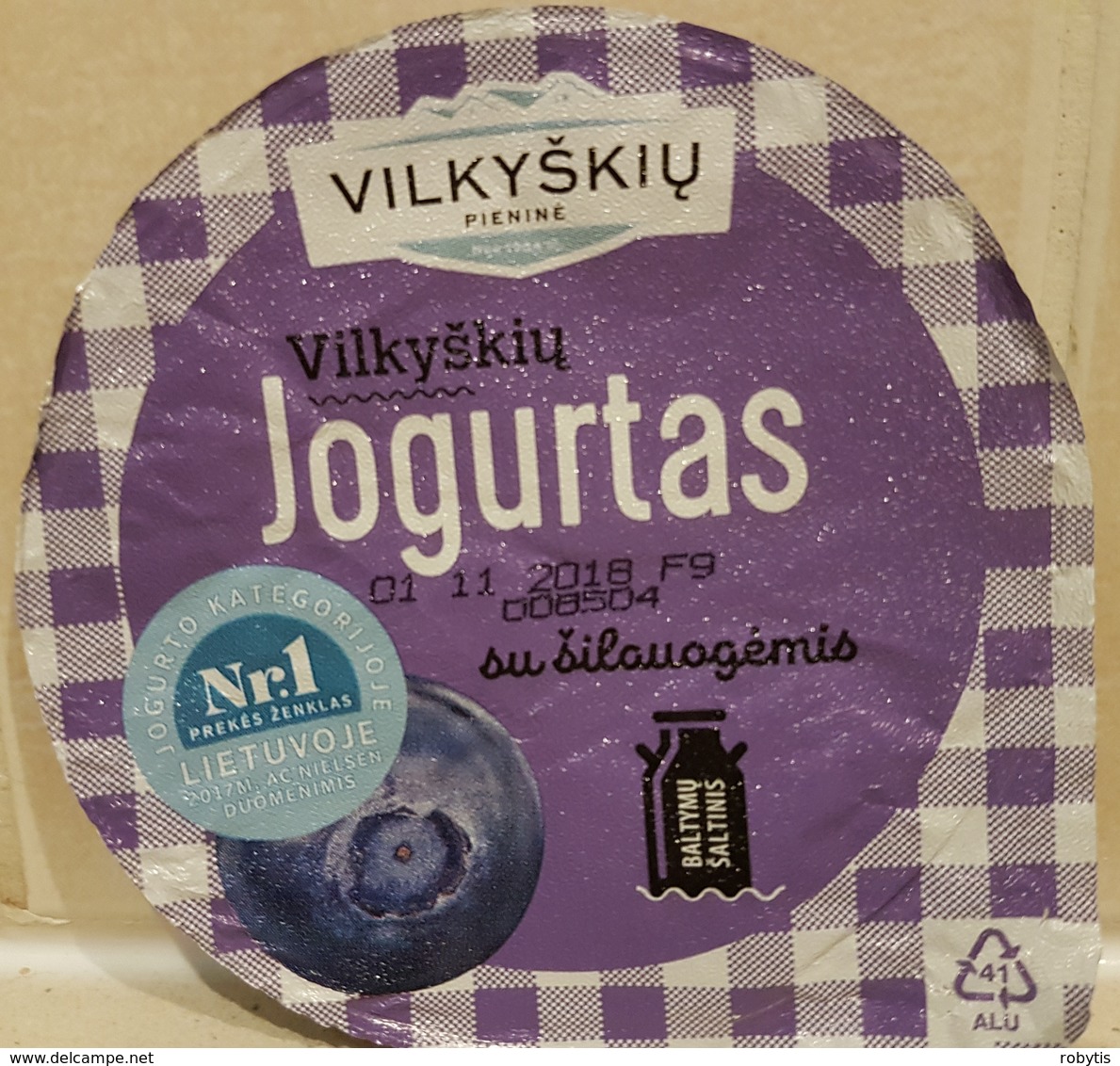 Lithuania Litauen Yogurt - Opercules De Lait