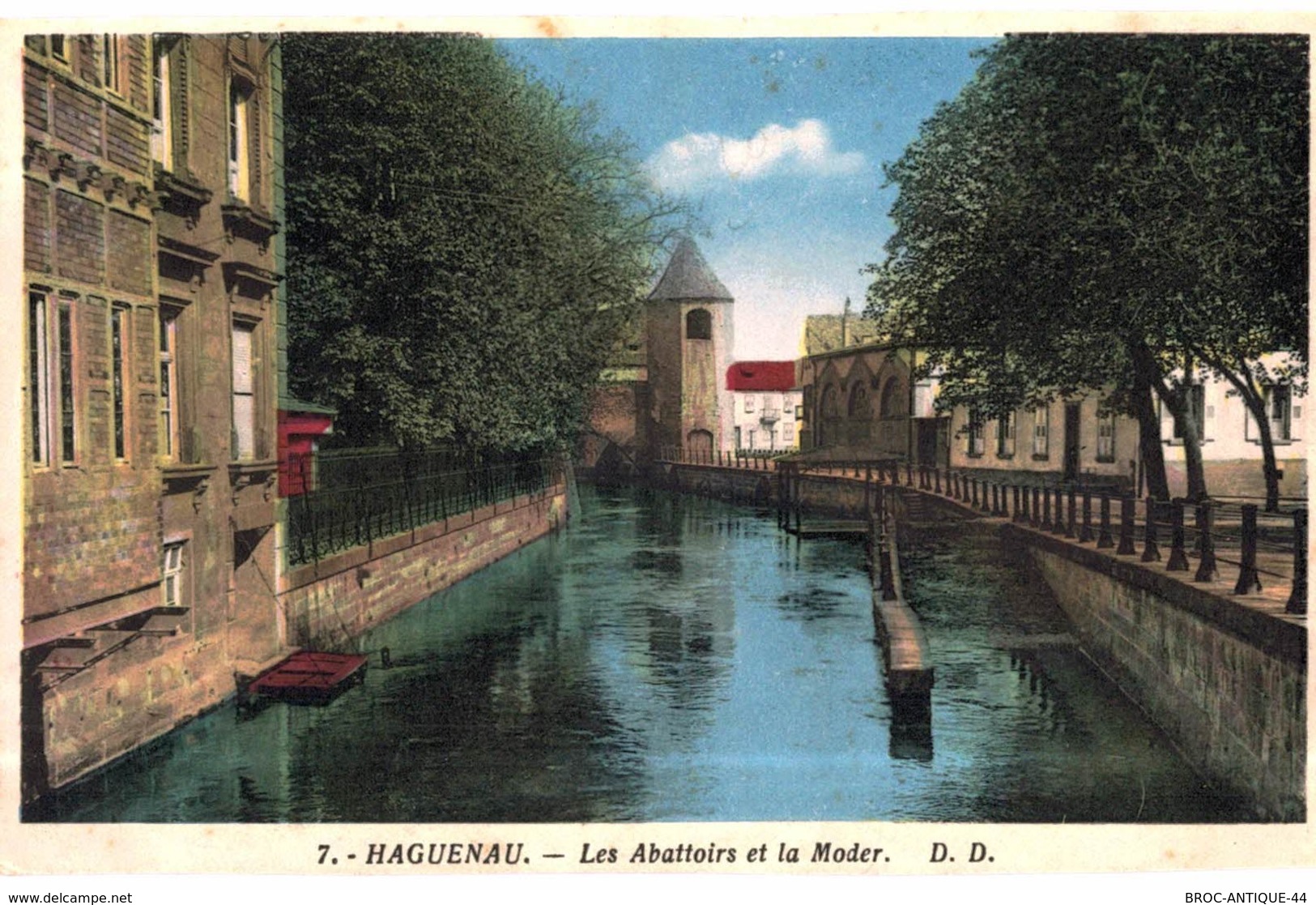 CPA N°23843 - LOT DE 3 CARTES D' HAGENAU - ABATTOIRS ET LA MODER + VIEUX PONT SUR LA MODER + ST. NIKOLAUSKIRCHE - Haguenau