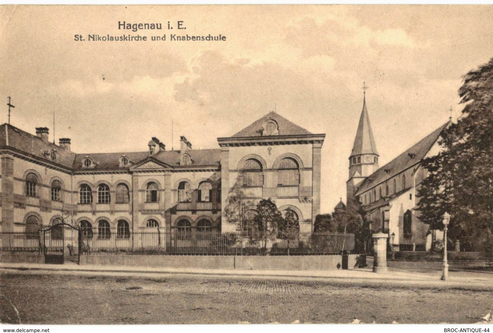 CPA N°23843 - LOT DE 3 CARTES D' HAGENAU - ABATTOIRS ET LA MODER + VIEUX PONT SUR LA MODER + ST. NIKOLAUSKIRCHE - Haguenau