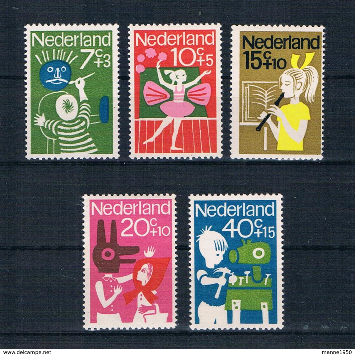Niederlande 1963 Kinder Mi.Nr. 808/12 Kpl. Satz ** - Ungebraucht