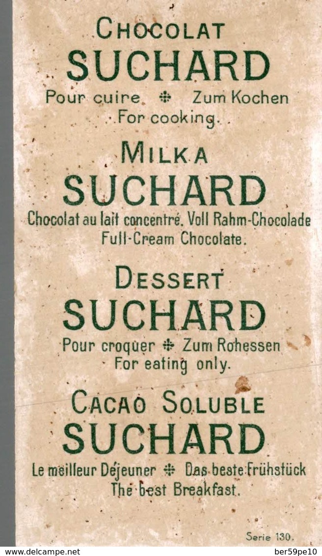 CHROMO  CHOCOLAT SUCHARD  RENNE TIRANT LE TRAINEAU CHEZ LES INUITS - Suchard