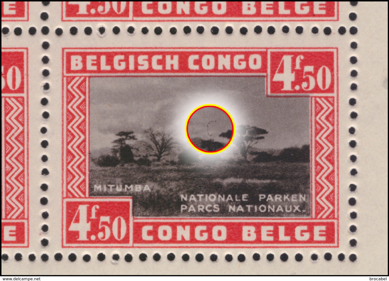 Congo BL 001-v* Parc National - Variété Ampoule MNH - Neufs