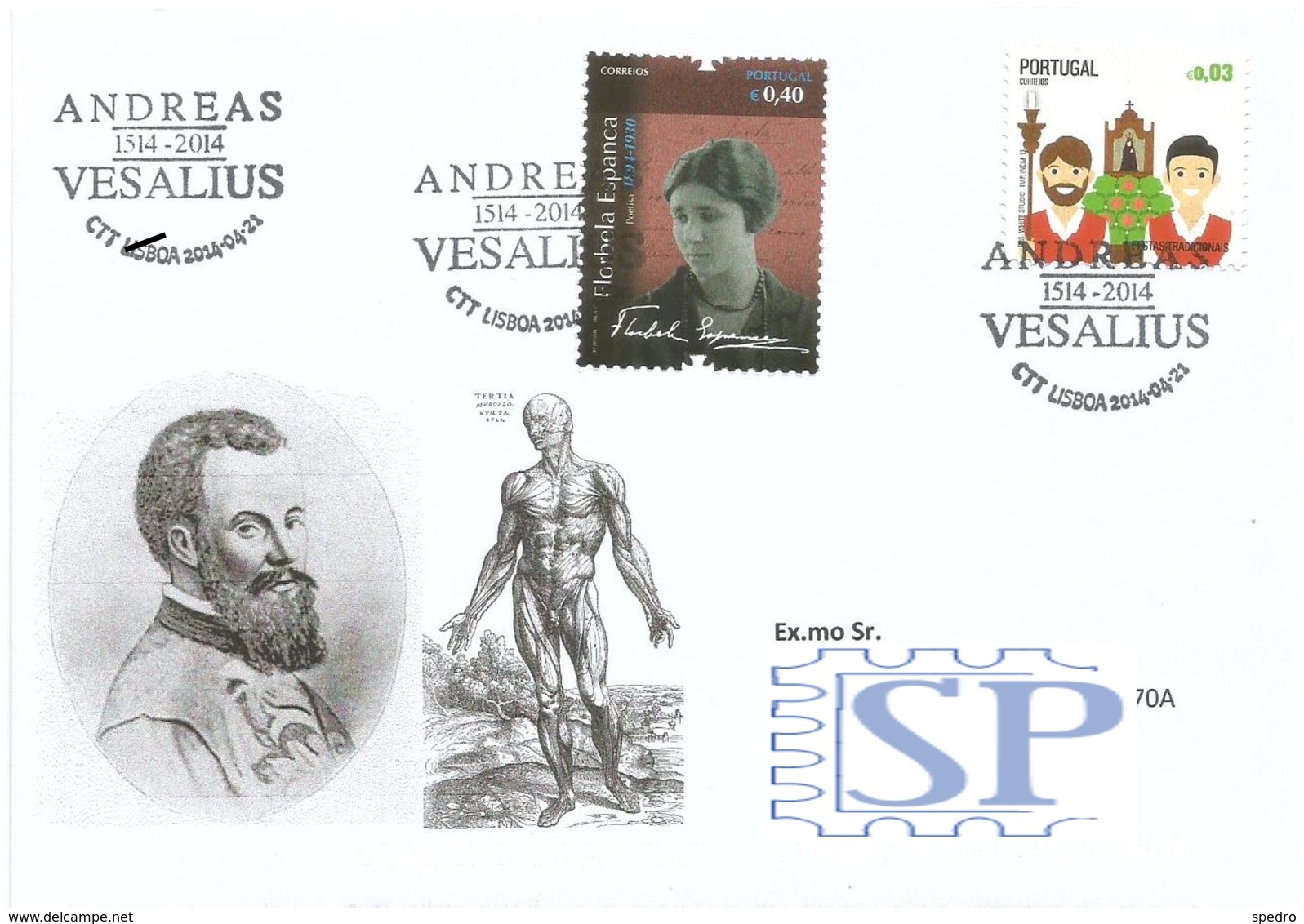 Andreas Vesalius Médico Saúde Bélgica Belgium Anatomia Médecin Anatomie Santé Florbela Escritor Ecrivain Médecine - Medicina