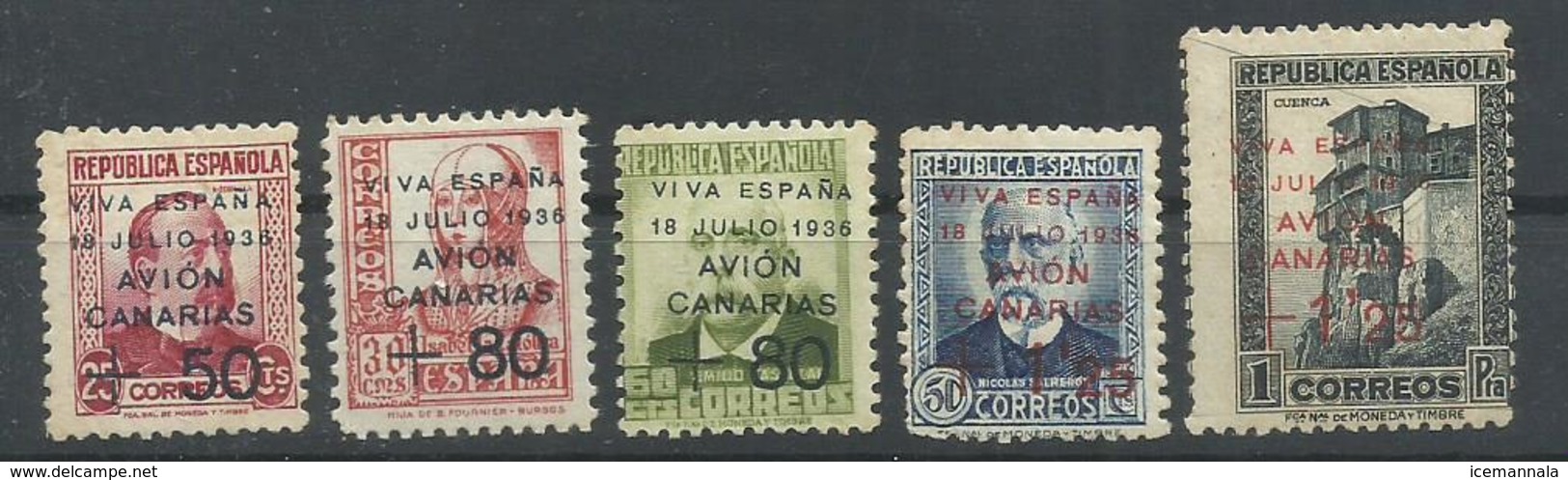 CANARIAS EDIFIL  14/16, 18/19   MNH  ** - Otros & Sin Clasificación