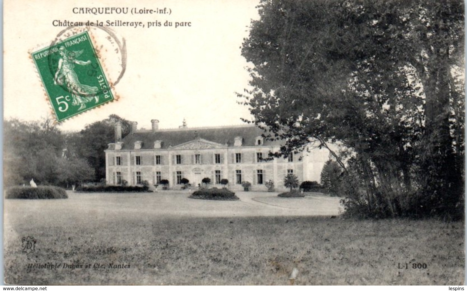 44 - CARQUEFOU -- Château De La Seilleraye , Pris Du Parc - Carquefou