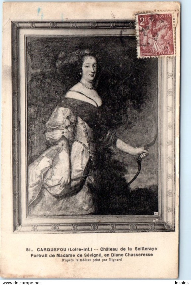 44 - CARQUEFOU -- Château De La Seilleraye - Portrait De Madame De Sévigné - Carquefou