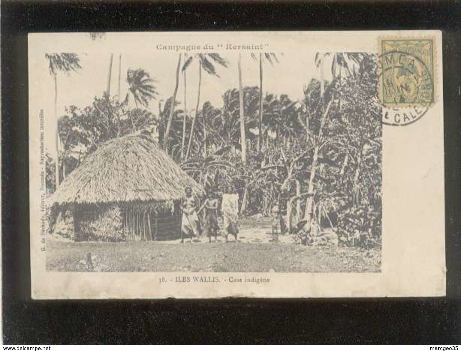 Campagne Du Kersaint  Iles Wallis Case Indigène édit. G. De Béchade N° 38 Voir état - Wallis E Futuna