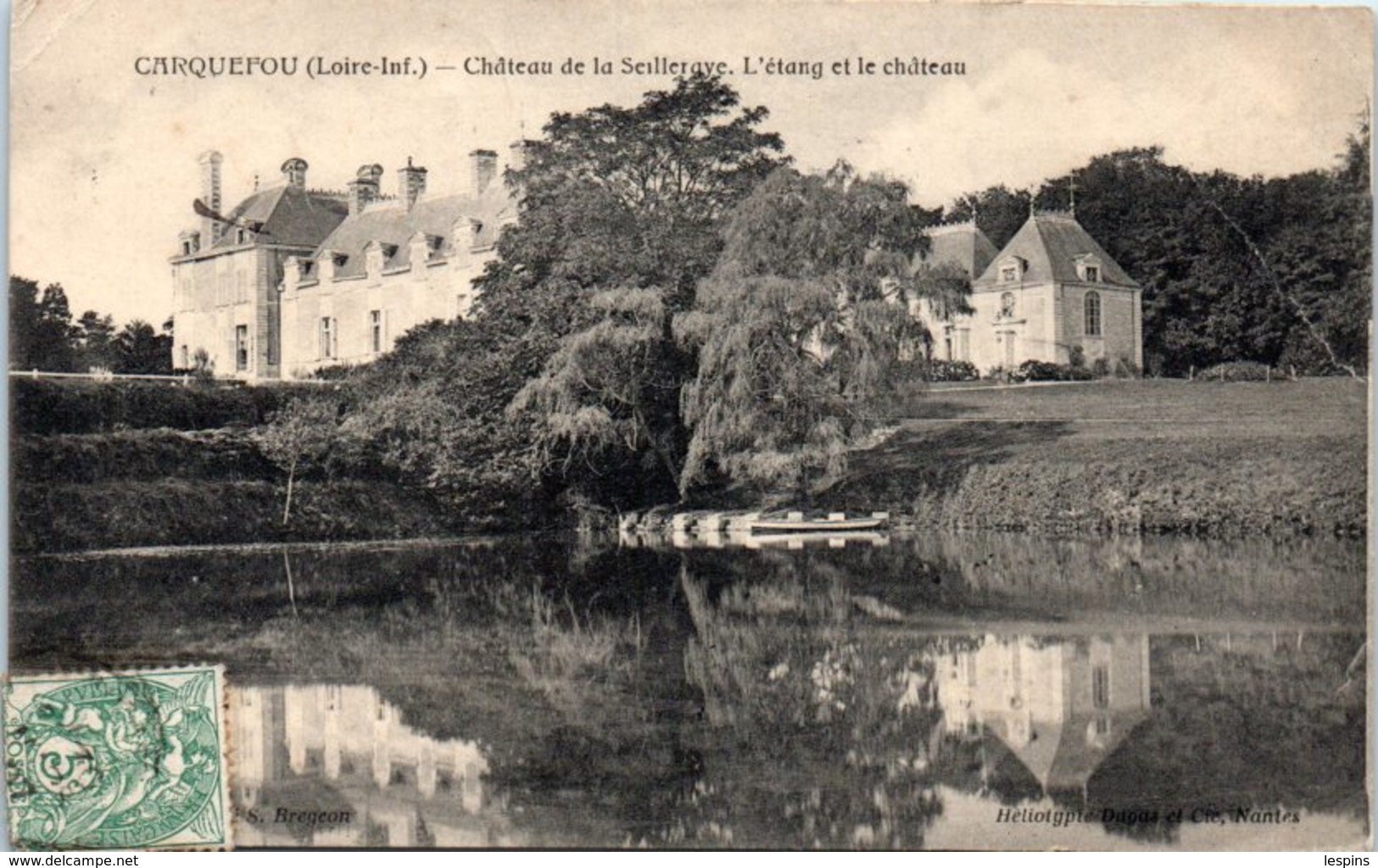 44 - CARQUEFOU -- Château De La Seilleraye - L'Etang Et Le Château - Carquefou