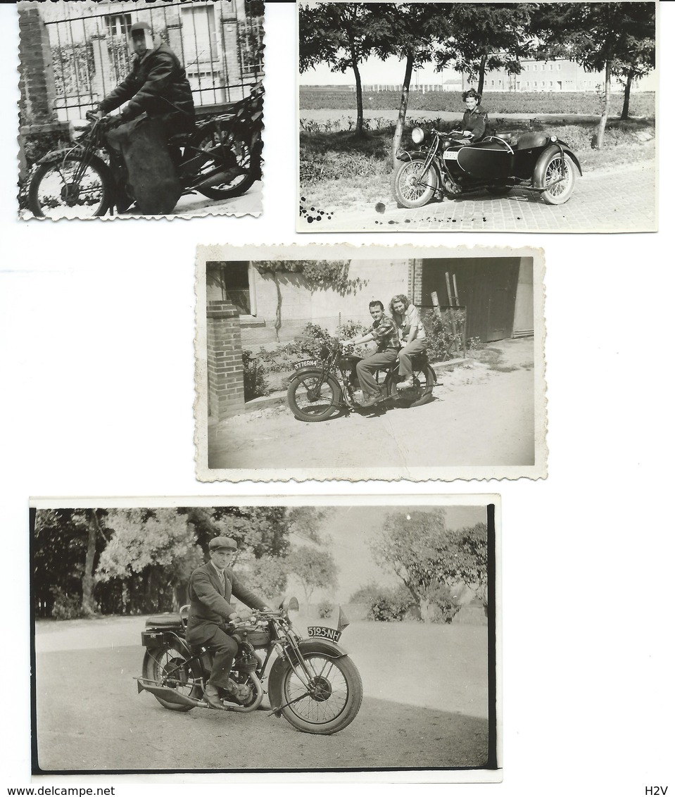 Lot De 4 Photos Moto - Autres & Non Classés