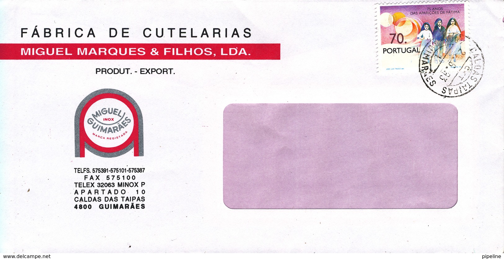 Portugal Cover Sent To Denmark 28-6-1993 Single Franked - Cartas & Documentos