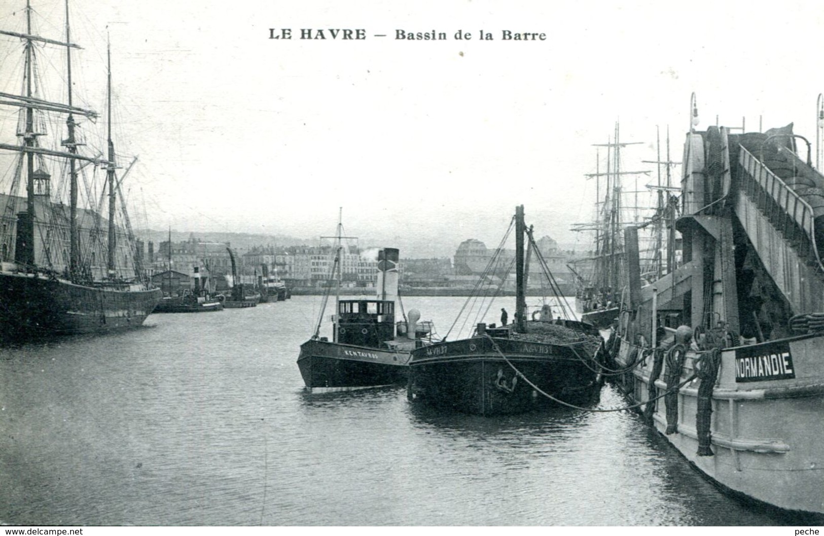 N°66344 -cpa Le Havre -bassin De La Barre- Remorqueur  "Kentavros" - Remorqueurs