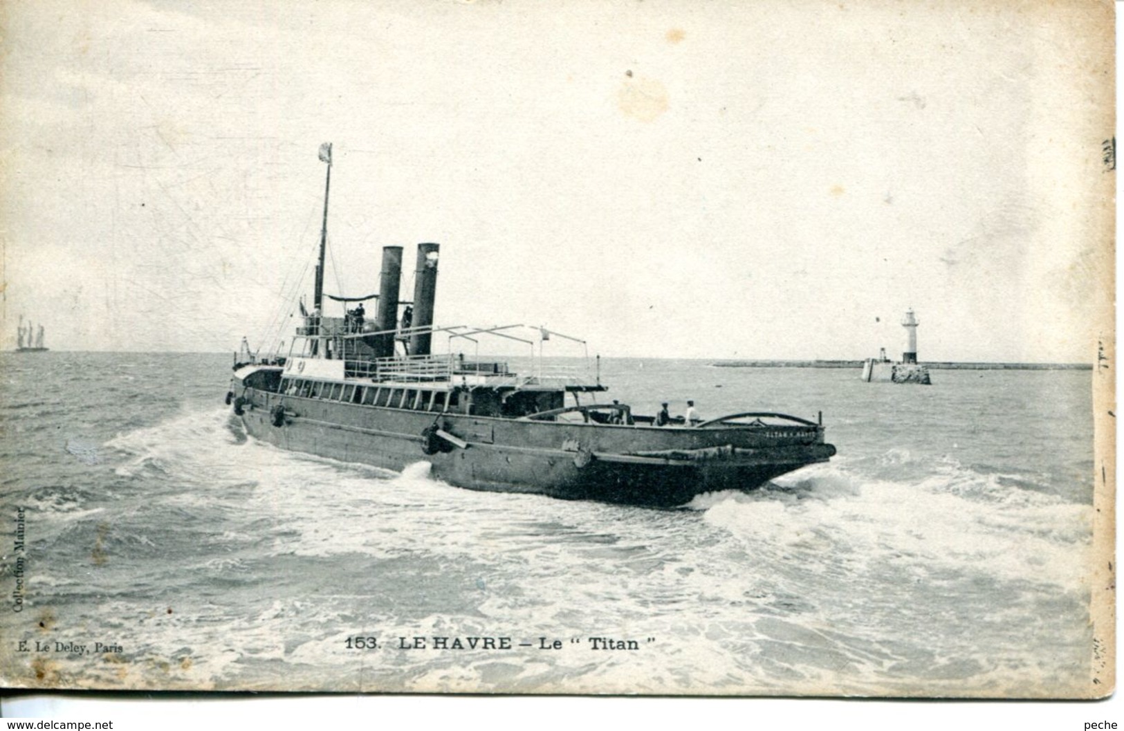 N°66345 -cpa Le Havre -remorqueur Le "Titan" - Tugboats