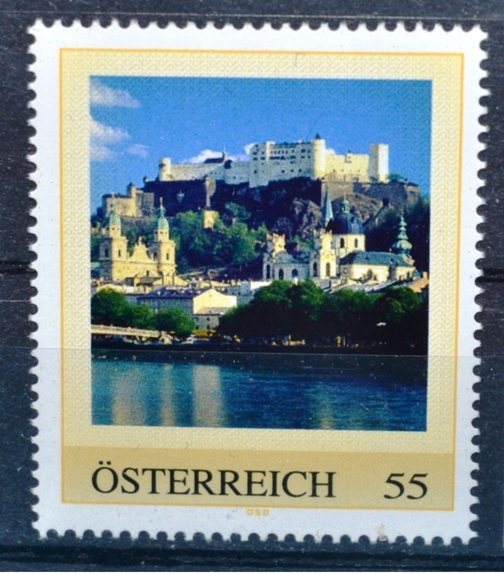 SPECIAL EDITION AUSTRIAN POST - G281 Stadtansicht Salzburg Mit Festung Hohensalzburg, Burg, AT 2009 ** - Autres & Non Classés