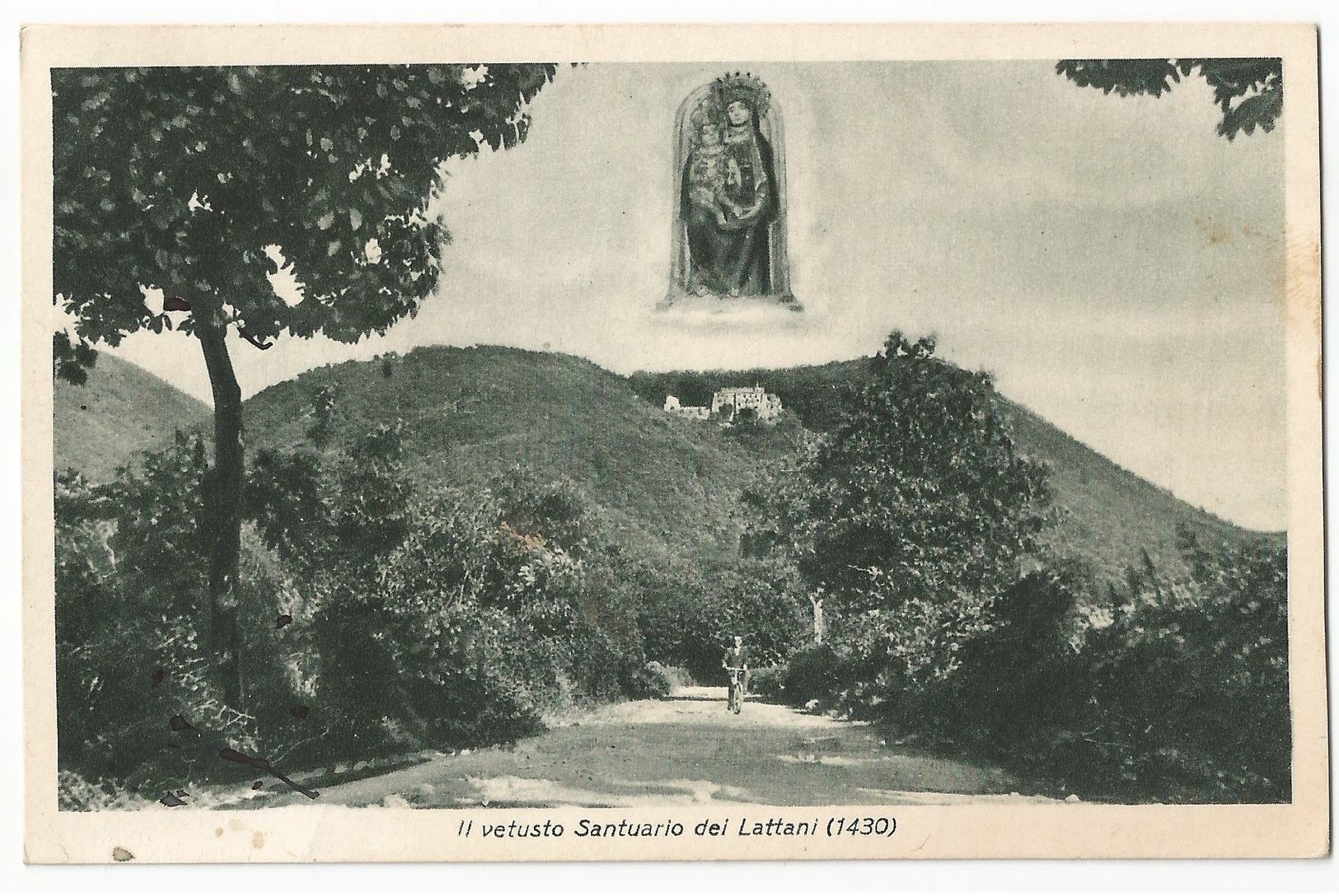 Il Vetusto Santuario Di M. SS. Deo Lattani 1430 Roccamonfina Caserta #Cartolina #Santuario #Madonna #Paesaggi - Santos