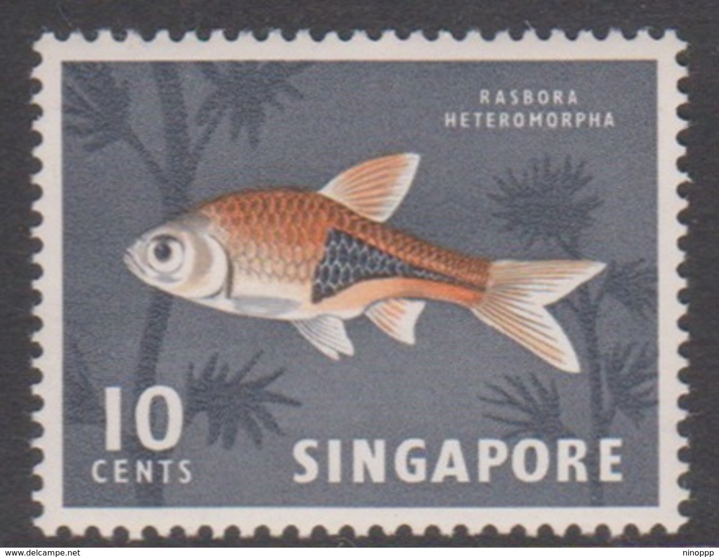 Singapore 72 1962-66 Definitives,10c Ikan Bada Fish, Mint Hinged - Singapore (1959-...)