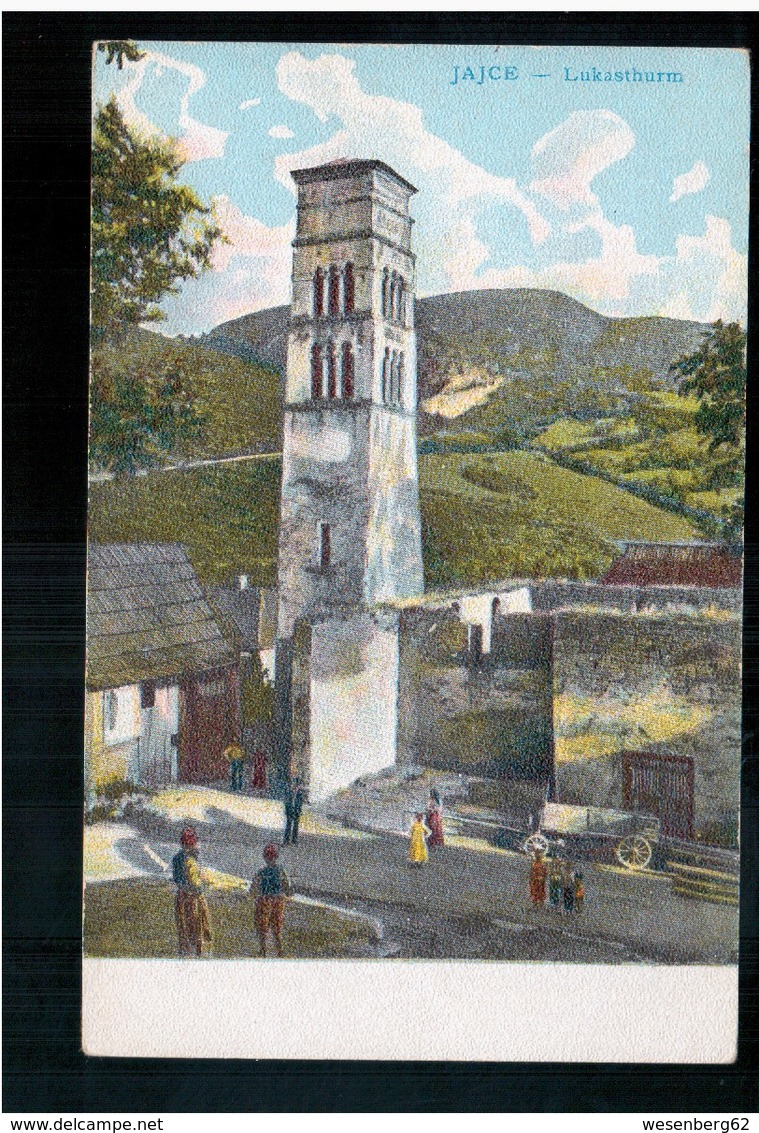 BOSNIA  Jajce Lukasthurm Ca 1910 OLD POSTCARD 2 Scans - Bosnia And Herzegovina