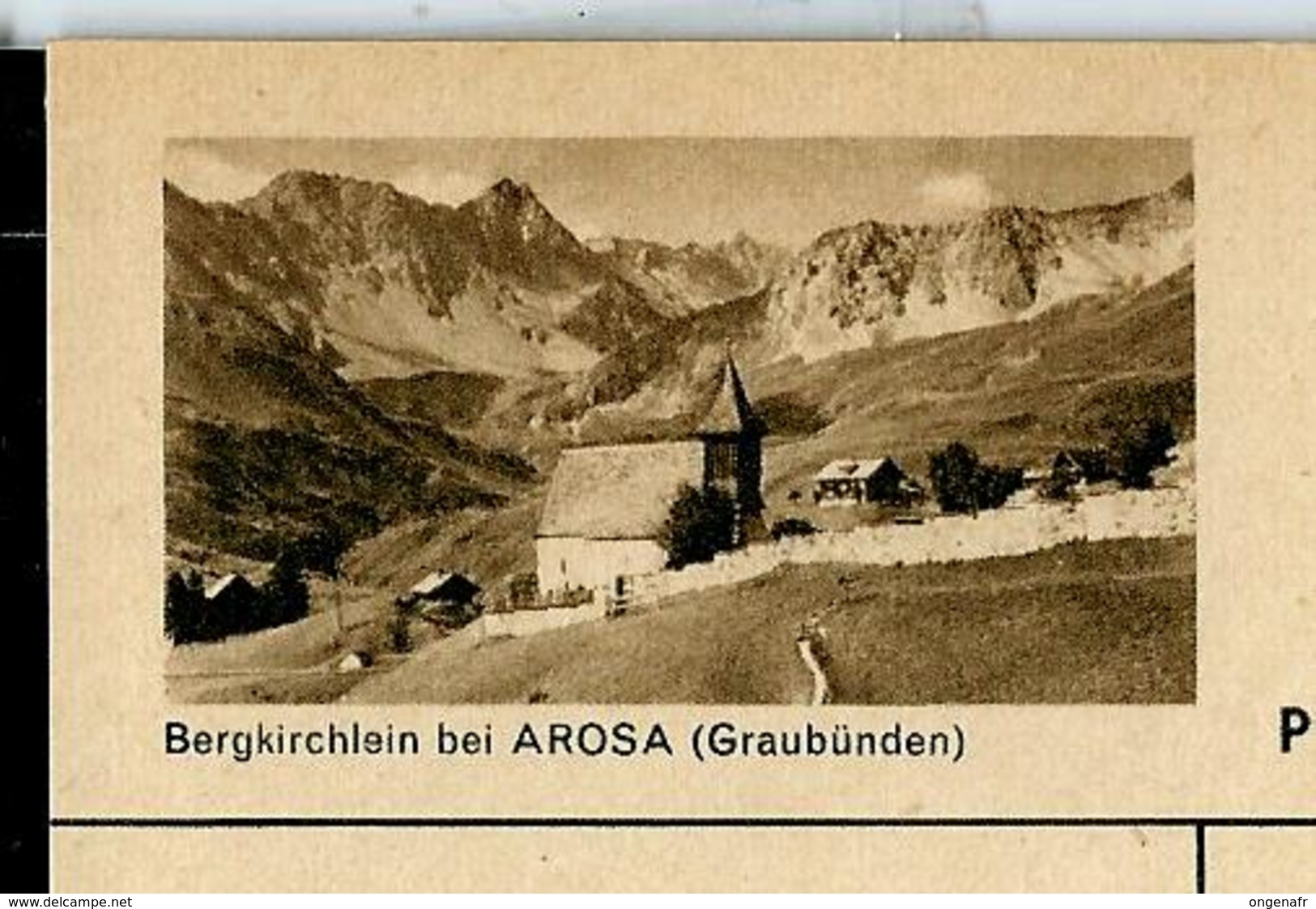 Carte Illustré Neuve N° 182 - 059 F - Bergkirchlein Bei AROSA (Graubünden)    (Zumstein 2009) - Entiers Postaux