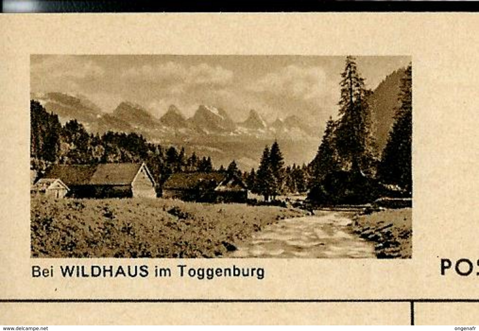 Carte Illustré Neuve N° 182 - 053 F - Bei WILDHAUS Im Toggenburg     (Zumstein 2009) - Entiers Postaux