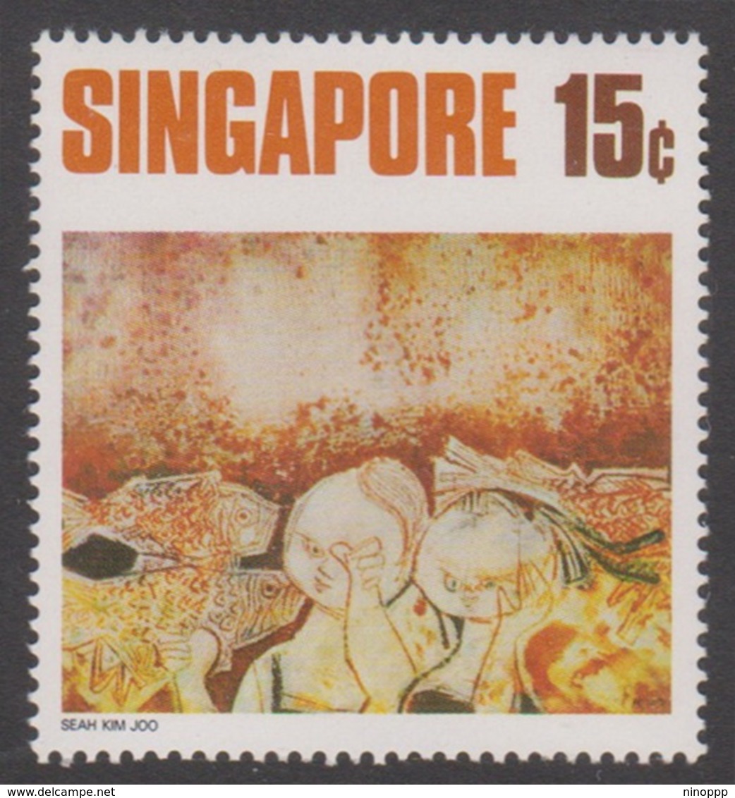 Singapore 178 1972 Contemporany Art 15c Moon Festival, Mint Never Hinged - Singapore (1959-...)