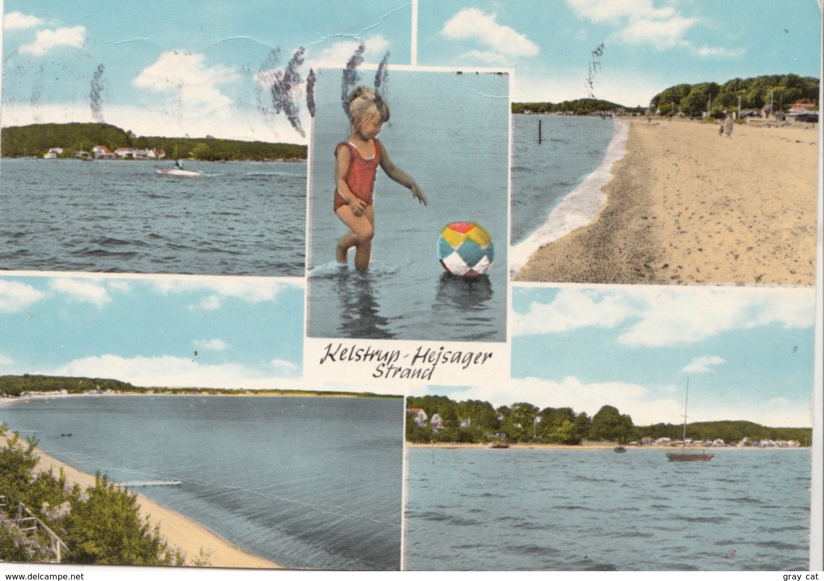 Kelstrup - Hejsager - Strand, Denmark, 1970 Used Postcard [22234] - Denmark