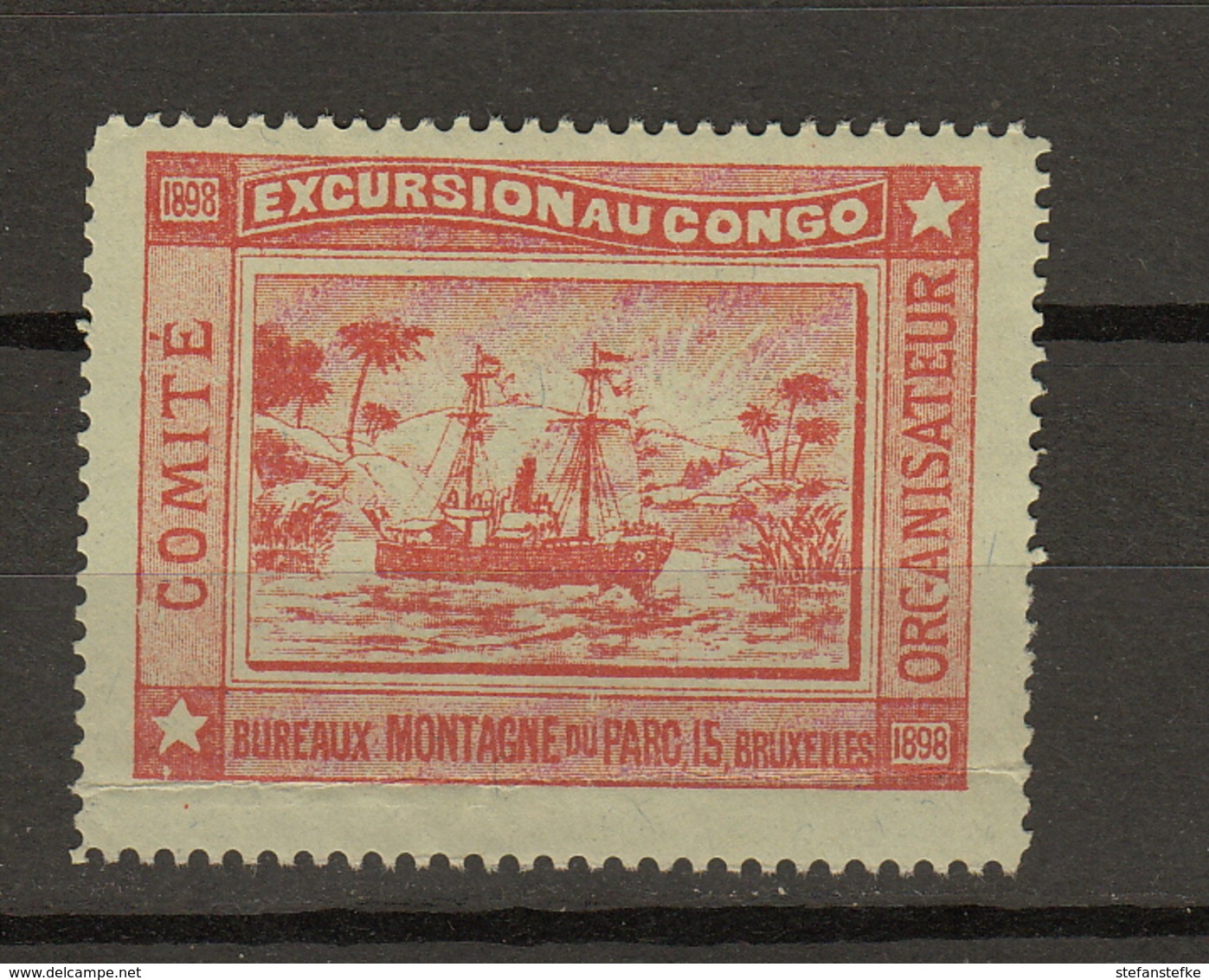 Congo Ocb Nr : EXCURSION AU CONGO Niet In Catalogus ! Sans Gomme (zie Scan) RRR - Autres & Non Classés