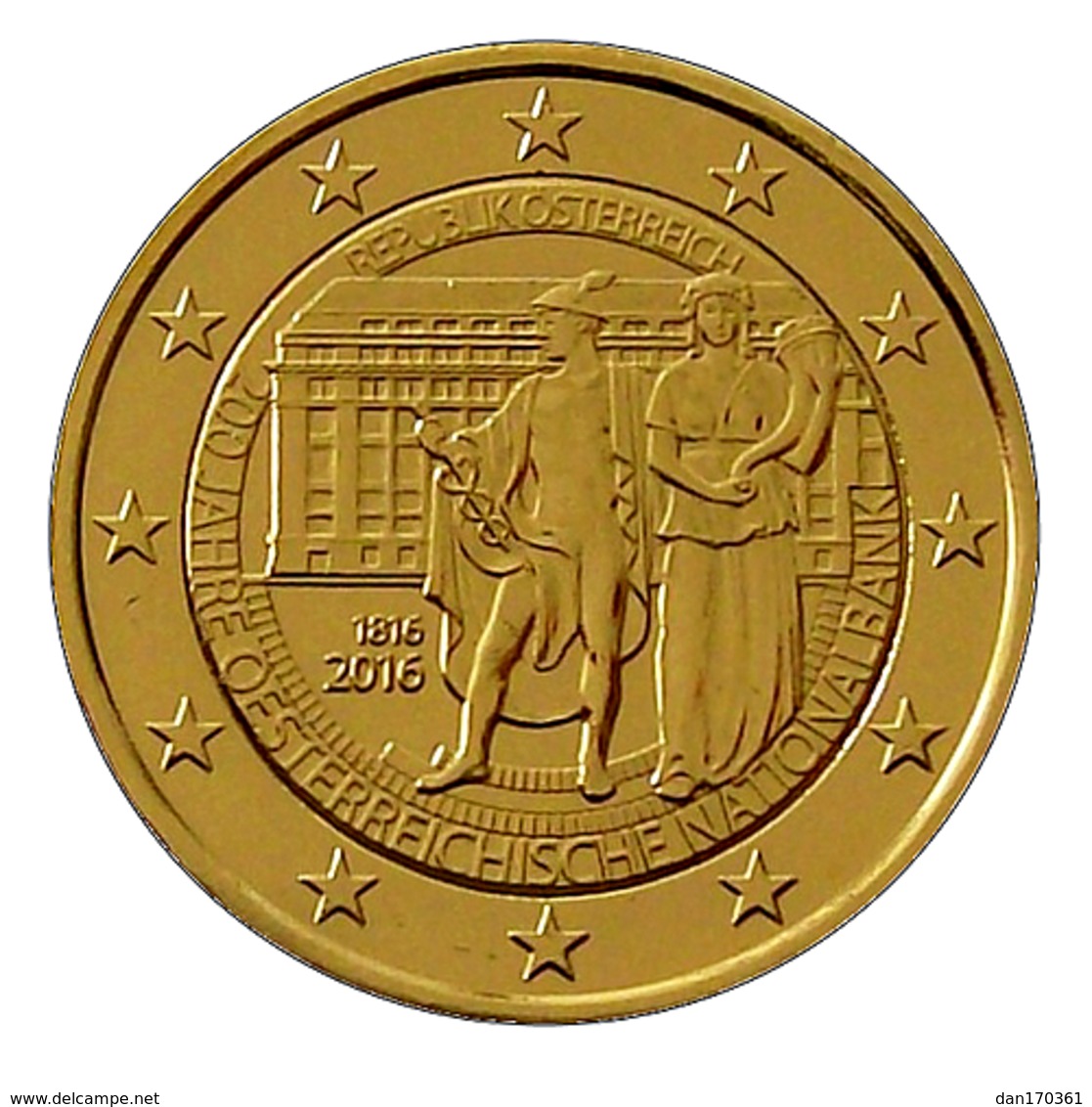 AUTRICHE 2016 - 2 EUROS COMMEMORATIVE - BANQUE NATIONALE -  PLAQUE OR - Autriche