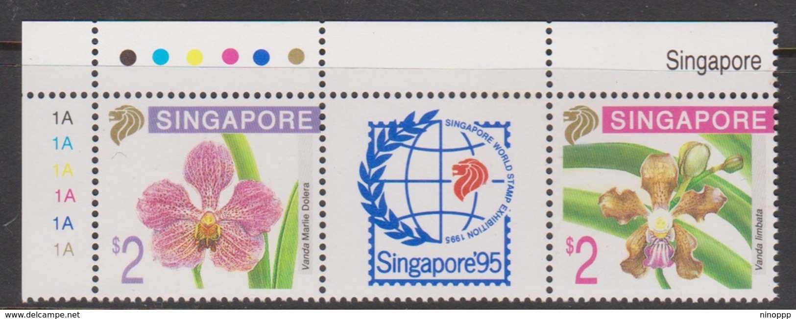 Singapore 782-783 1995 Singapore 95 Orchids, Mint Never Hinged - Singapore (1959-...)