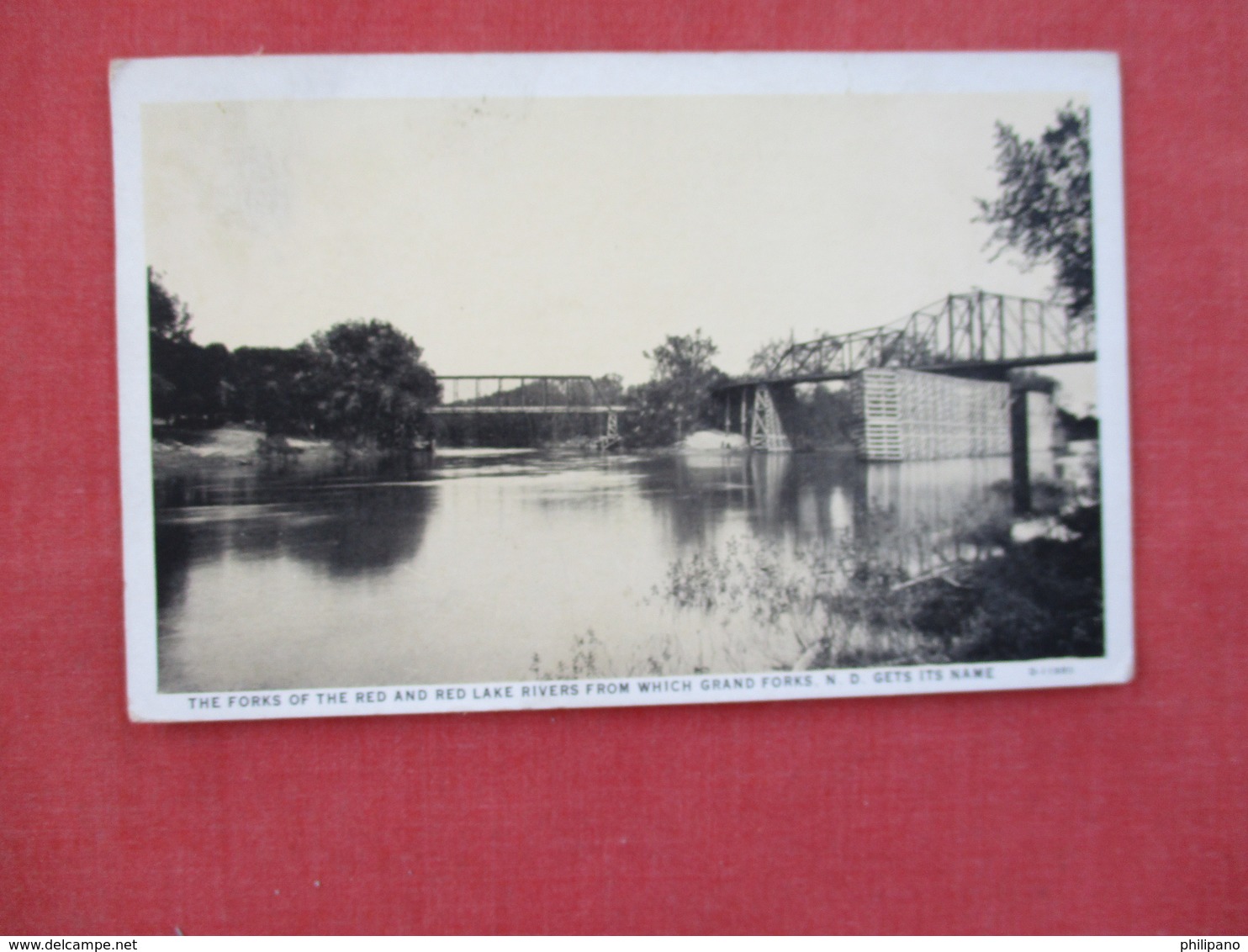 Red & Red Lake Rivers  Bridge  Grand Forks   North Dakota > Ref 3076 - Grand Forks