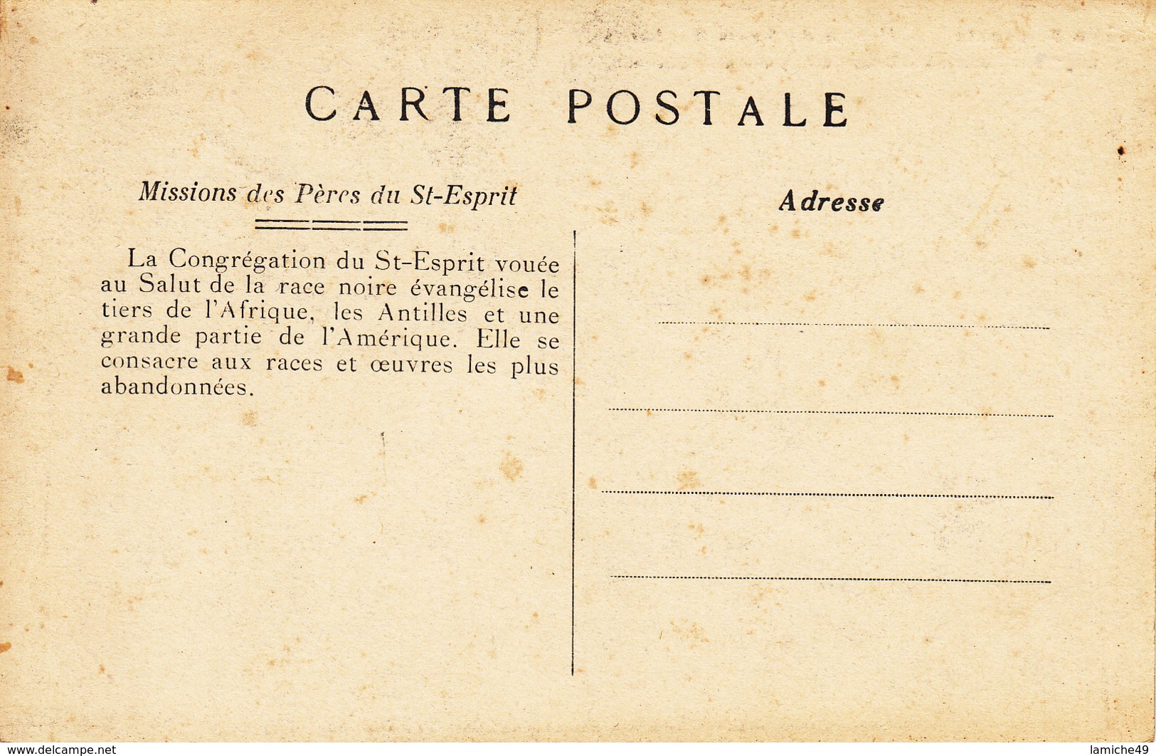 7 CPA CONGO FRANÇAIS Missions des pères du St Esprit (féticheur hopital corvée pont indigène missionnaire ..)