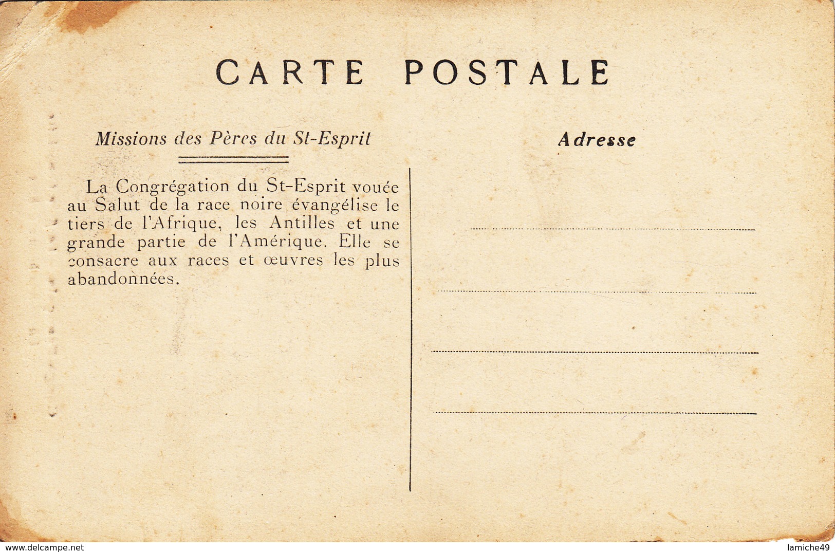 7 CPA CONGO FRANÇAIS Missions des pères du St Esprit (féticheur hopital corvée pont indigène missionnaire ..)