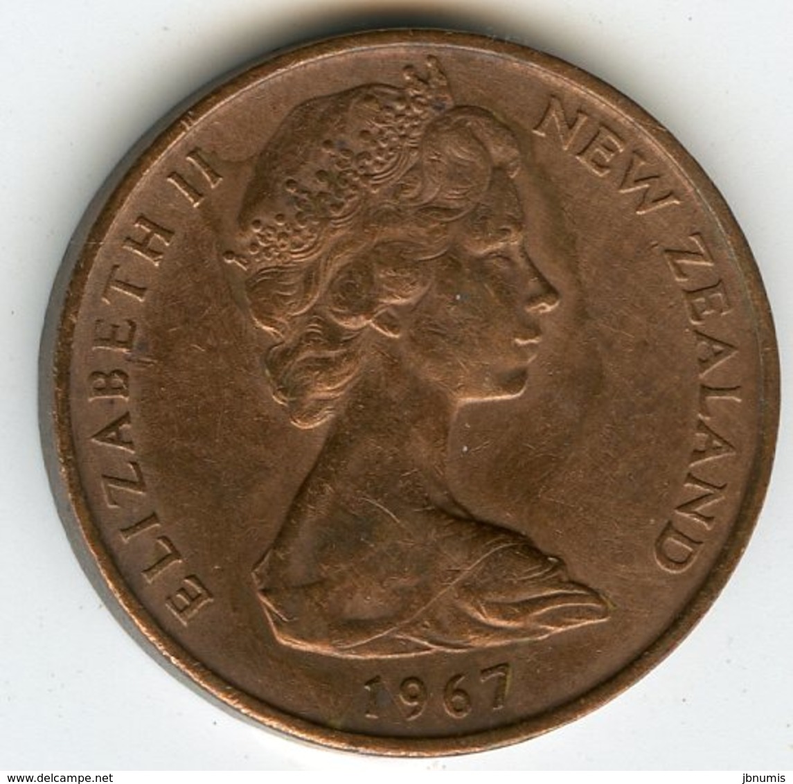 Nouvelle Zélande New Zealand 2 Cents 1967 KM 32.1 - Nouvelle-Zélande