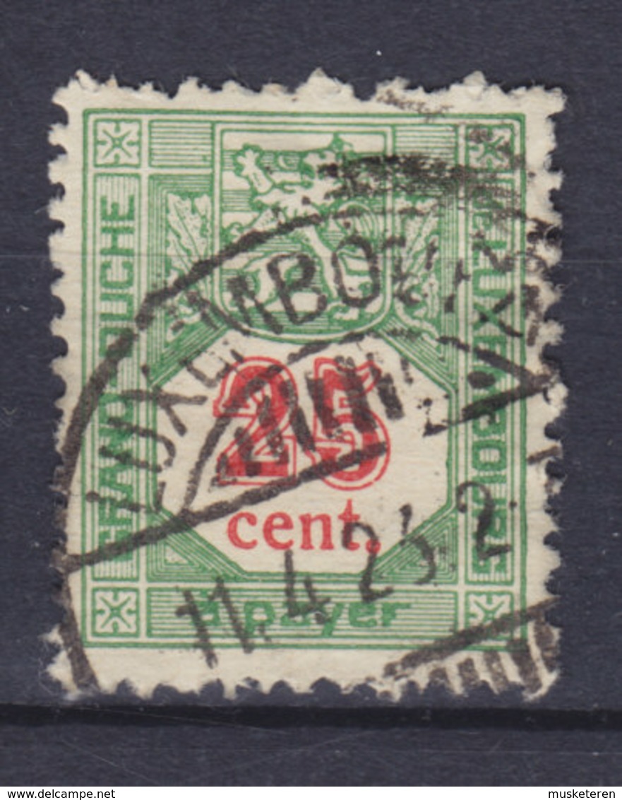 Luxembourg Porto 1922 Mi. 13A  25c. Ziffernzeichnung Perf. 12½ - Strafport