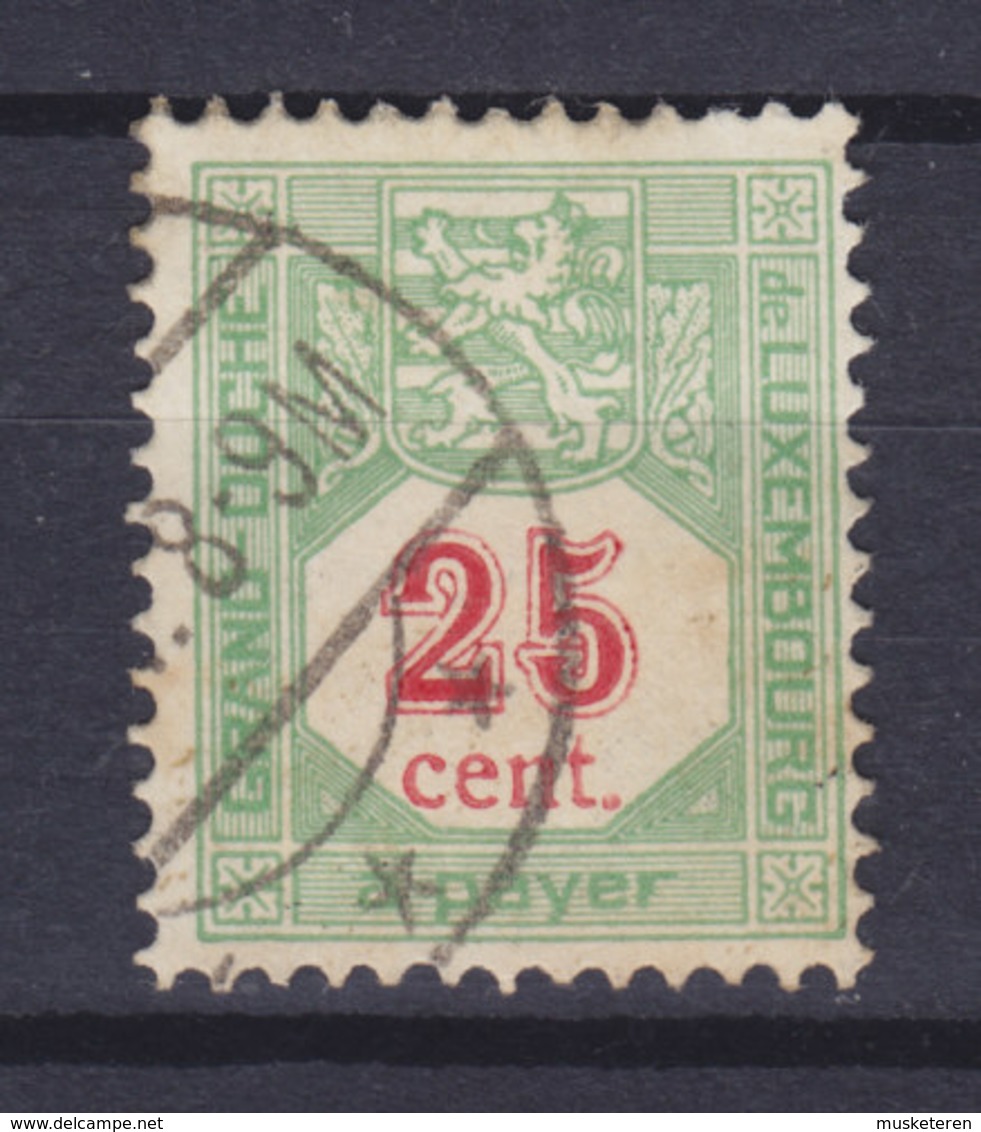Luxembourg Porto 1922 Mi. 13A  25c. Ziffernzeichnung Perf. 12½ - Postage Due