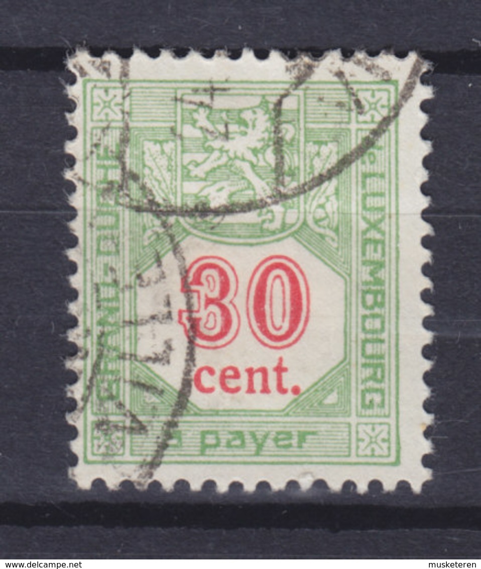 Luxembourg Porto 1922 Mi. 14A  30c. Ziffernzeichnung Perf. 12½ - Portomarken