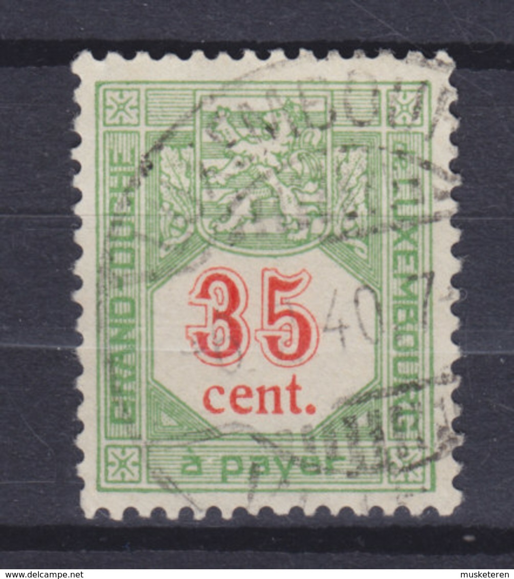 Luxembourg Porto 1922 Mi. 15B  35c. Ziffernzeichnung Perf. 13½x12½ - Strafport