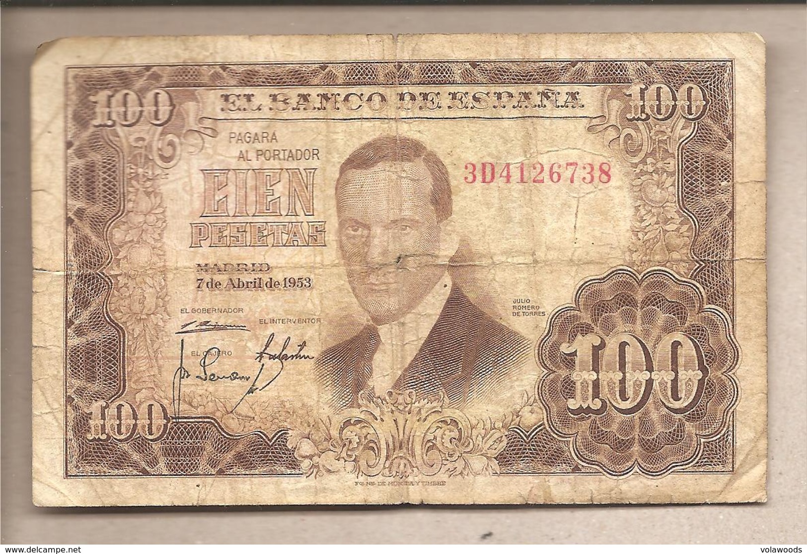 Spagna - Banconota Circolata Da 100 Pesetas P-145a - 1953 - 100 Pesetas