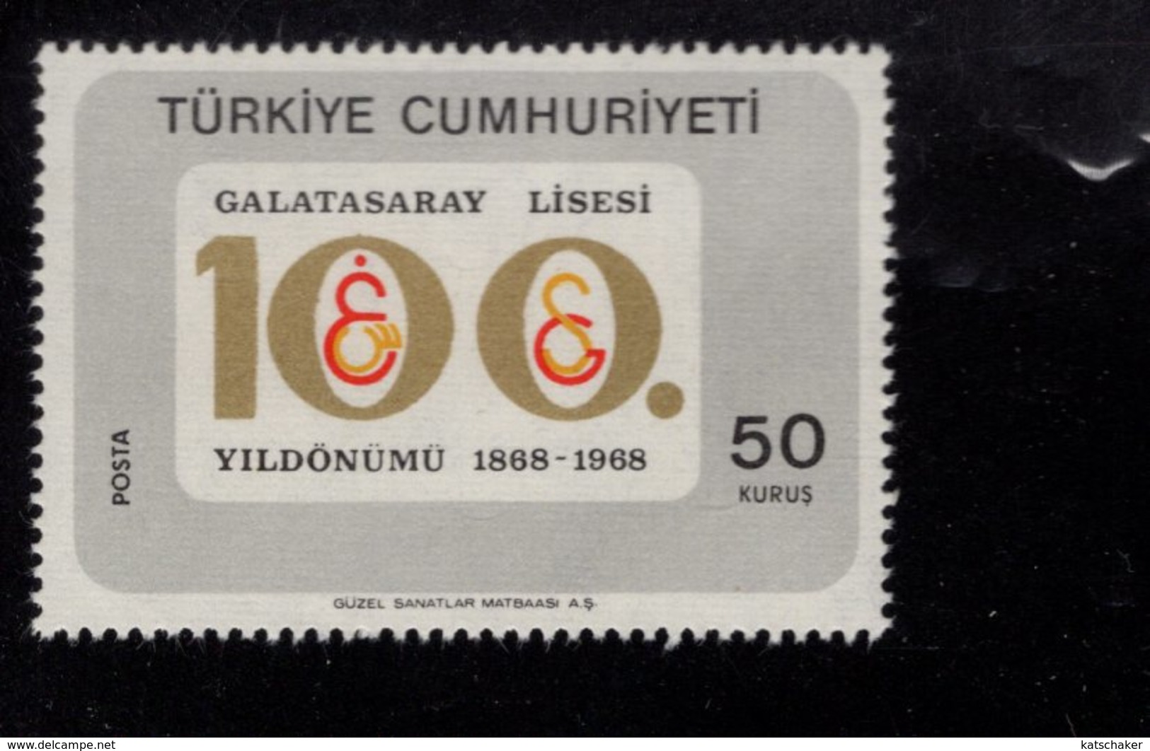 669072442 TURKEY 1968 POSTFRIS MINT NEVER HINGED POSTFRISCH EINWANDFREI SCOTT 1781 1783 GALATASARY HIGH SCHOOL - Neufs