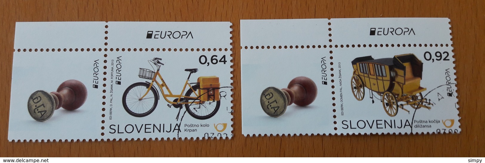 SLOVENIA  2013 Europa Cept Bicycle  Used Stamps Michel 992-993 - Slovenia