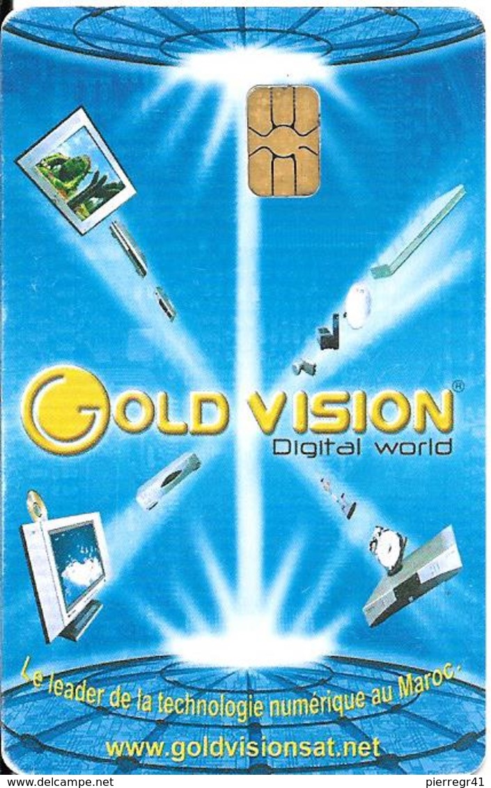 CARTE+PUCE-60Dh-MAROC-MAROC TELECOM-60DRH-SA2-GOLD VISION-06/04-TBE - Maroc