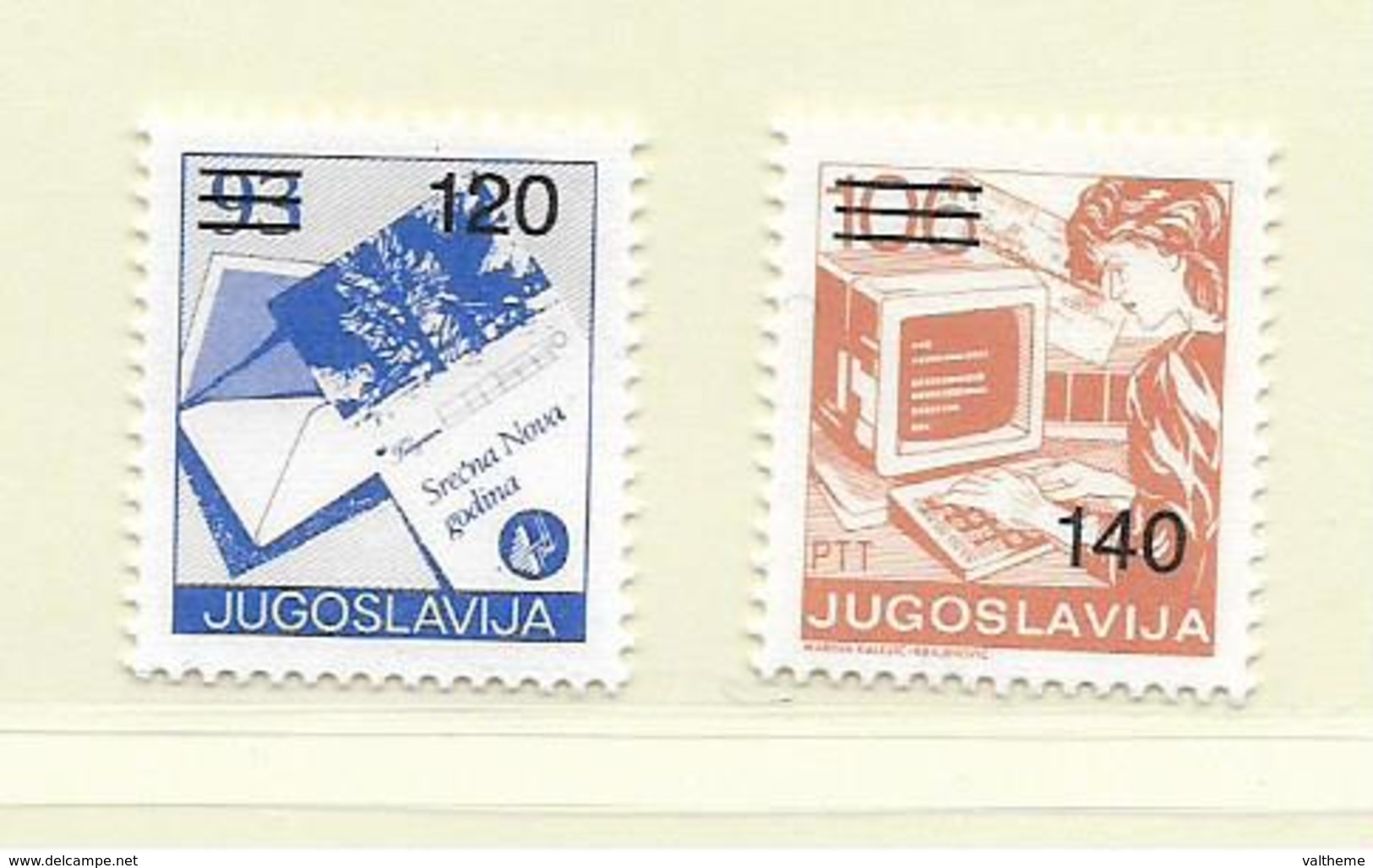 YOUGOSLAVIE  ( EU - 713 )   1988   N° YVERT ET TELLIER  N° 2163/2164    N** - Unused Stamps