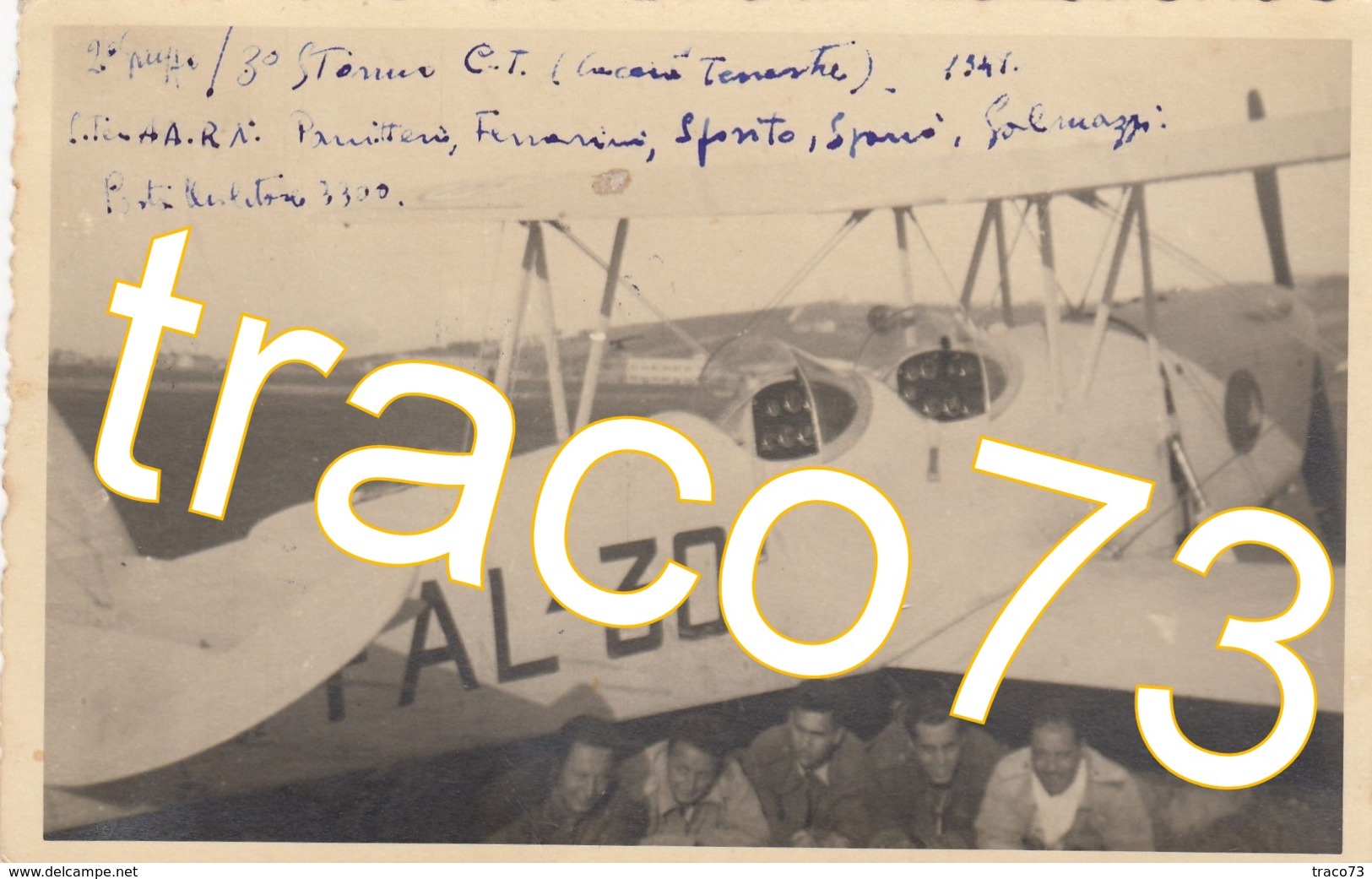 REGIA AERONAUTICA / 2° Gruppo 3° Stormo Caccia Terrestre - Equipaggi E Velivolo _ Cartolina Fotografica - 1939-1945: 2a Guerra